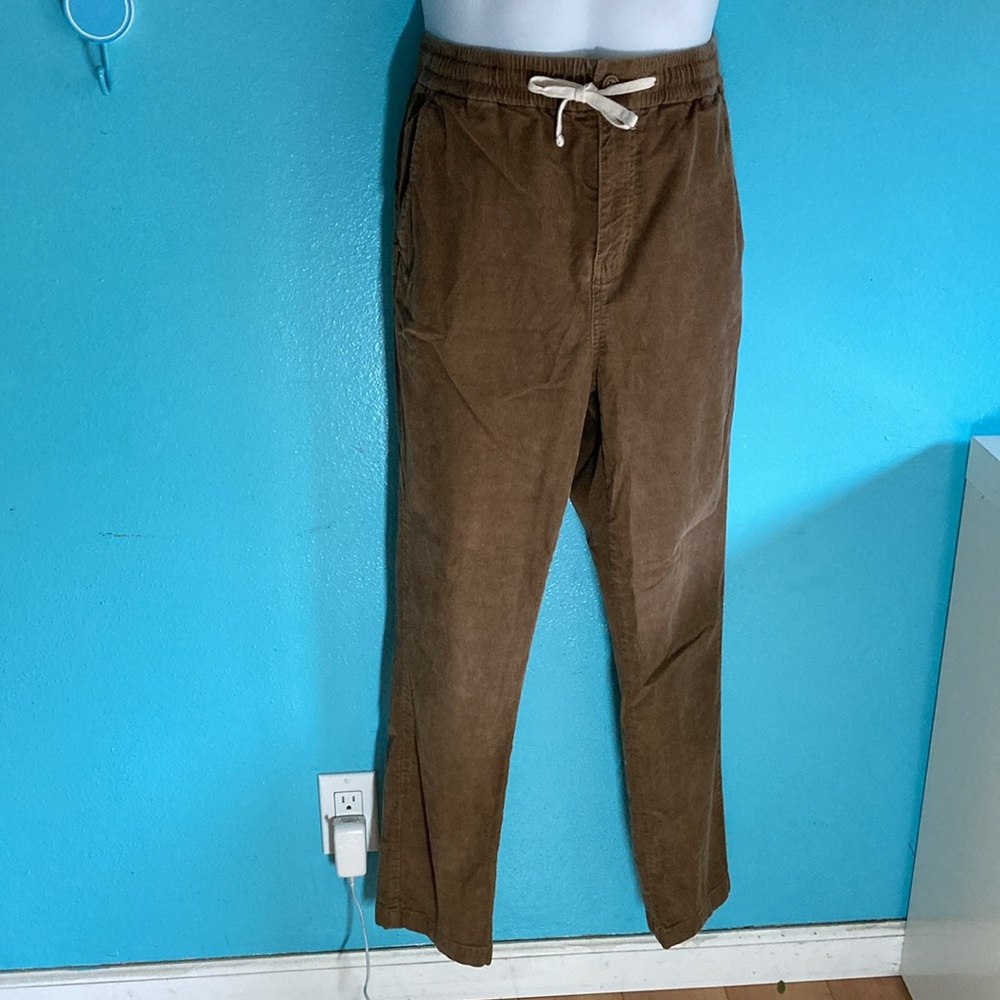 J Crew Sporting Life Corduroy Slim Cord Dock Pant Size M Brown Cotton Fits 32W